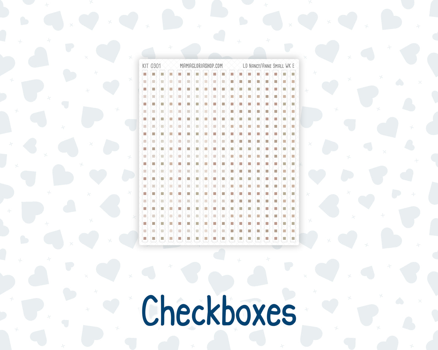 Kit 0301 - Laurel Denise The Nancy Planner Small - Weekly Kit - November - Sunday Comfort