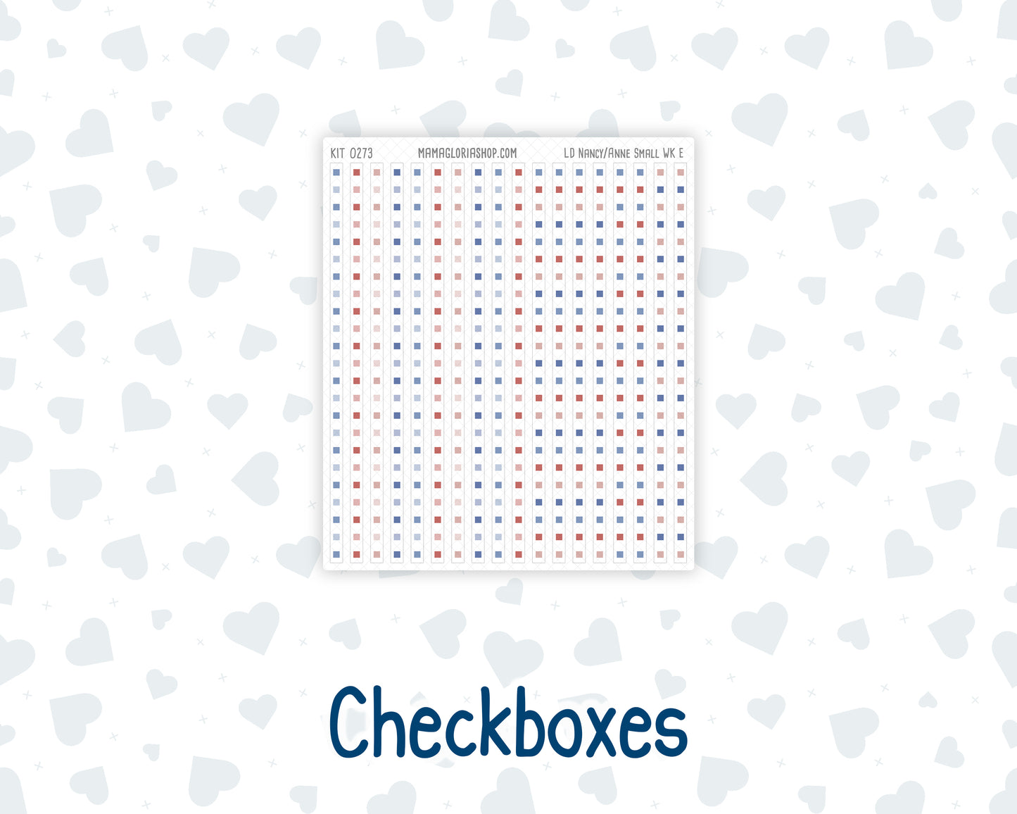 Kit 0273 - Laurel Denise The Nancy Planner Small - Weekly Kit - July - Americana In Bloom