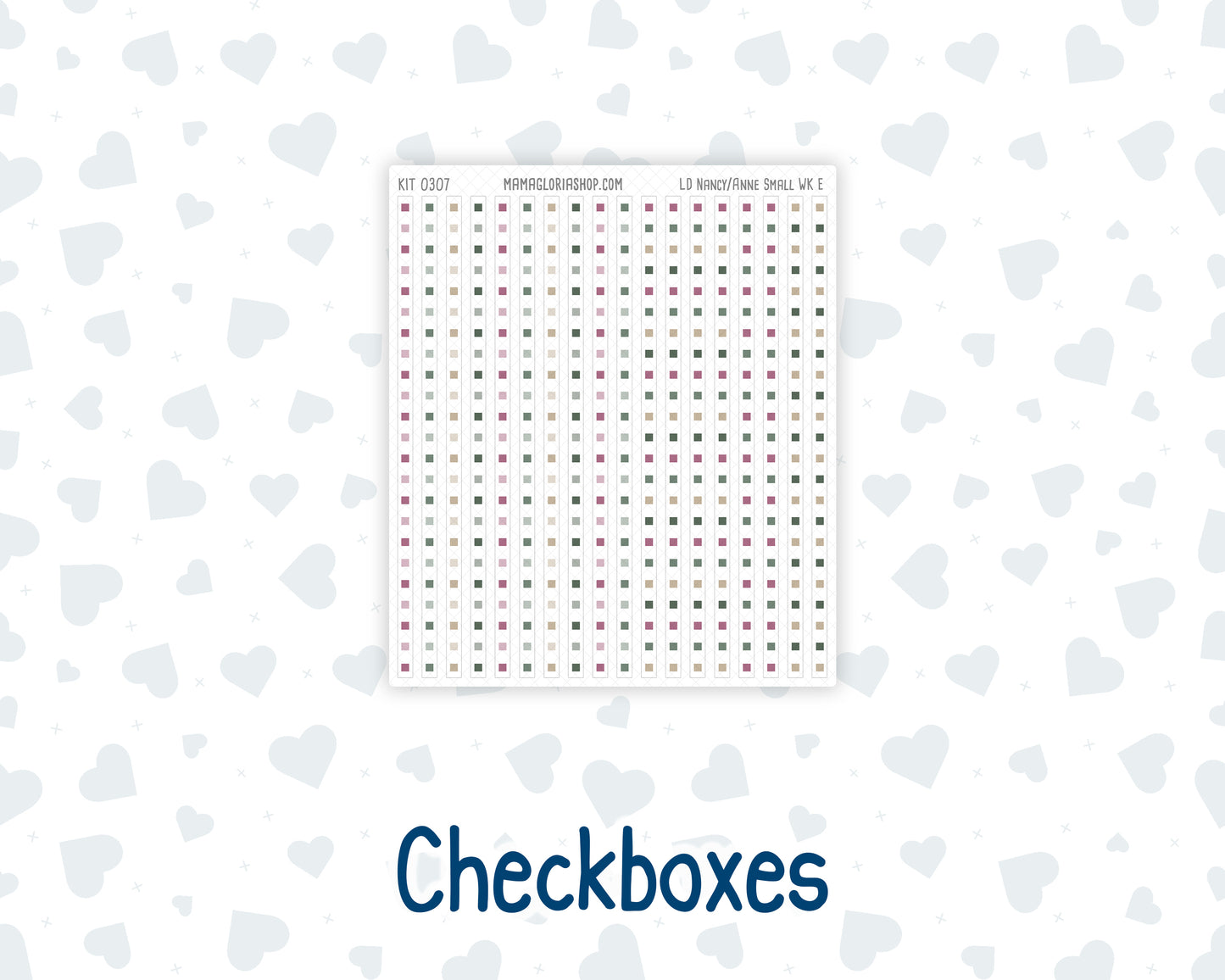 Kit 0307 - Laurel Denise The Nancy Planner Small - Weekly Kit - December - Velvet Hearth