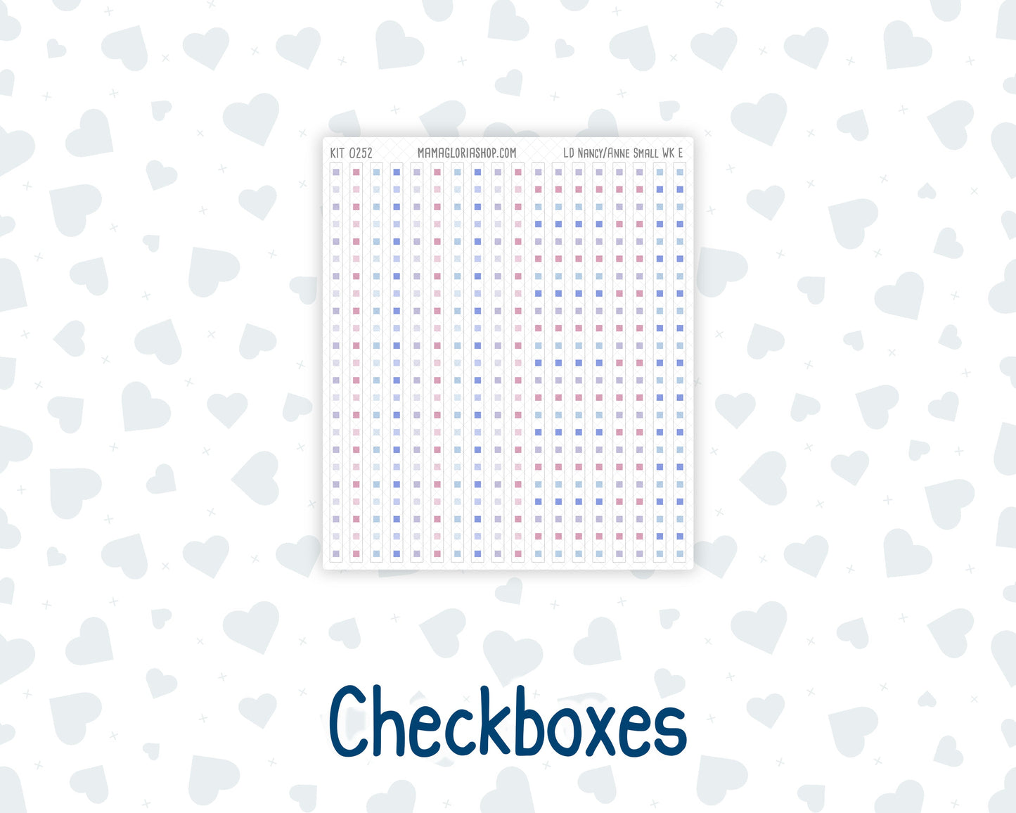 Kit 0252 - Laurel Denise The Nancy Planner Small - Weekly Kit - February - Tokyo Candy Cloud