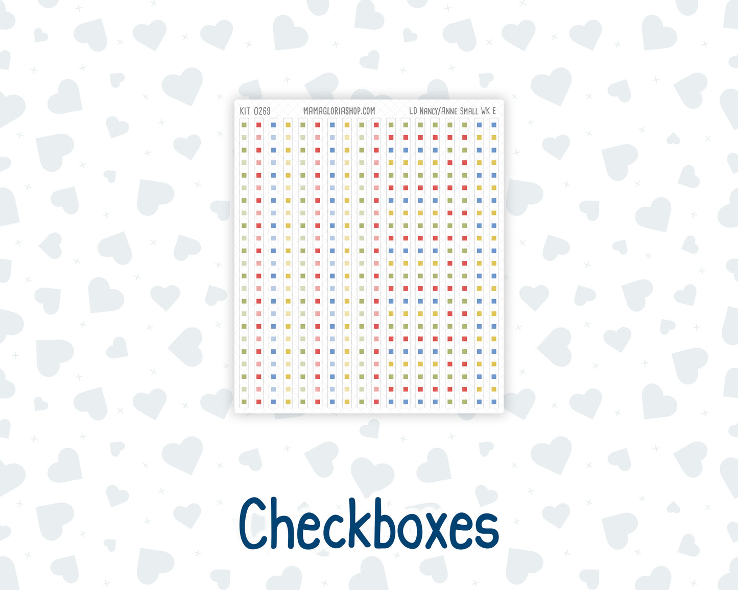 Kit 0269 - Laurel Denise The Nancy Planner Small - Weekly Kit - June - Dolce Mare