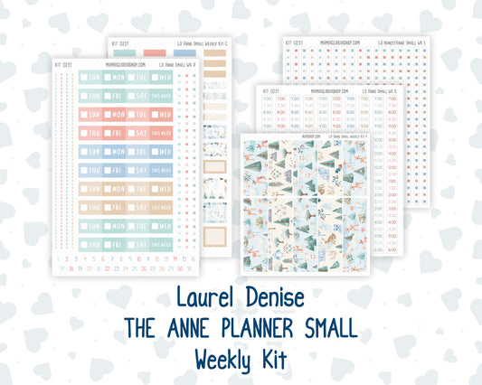 Kit 0251 - Laurel Denise The Anne Planner Small - Weekly Kit - January - Pine & Paws