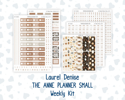 Kit 0303 - Laurel Denise The Anne Planner Small - Weekly Kit - November - Into The Woods