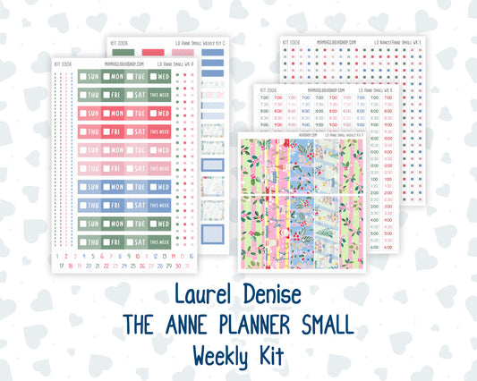 Kit 0306 - Laurel Denise The Anne Planner Small - Weekly Kit - December - Jolly Mischief