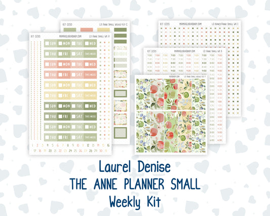 Kit 0295 - Laurel Denise The Anne Planner Small - Weekly Kit - September - Apple Harvest
