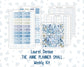 Kit 0249 - Laurel Denise The Anne Planner Small - Weekly Kit - January - Icy Lace