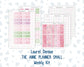 Kit 0253 - Laurel Denise The Anne Planner Small - Weekly Kit - February - Rosy Daydreams