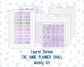 Kit 0263 - Laurel Denise The Anne Planner Small - Weekly Kit - April - Lavender Drift