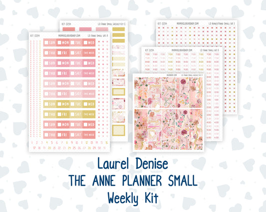 Kit 0294 - Laurel Denise The Anne Planner Small - Weekly Kit - September - Rosy Reveria