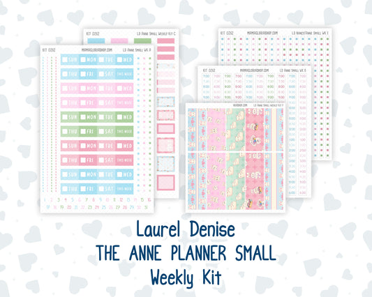 Kit 0262 - Laurel Denise The Anne Planner Small - Weekly Kit - April - Spring Puffs