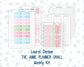 Kit 0262 - Laurel Denise The Anne Planner Small - Weekly Kit - April - Spring Puffs