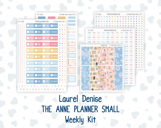 Kit 0305 - Laurel Denise The Anne Planner Small - Weekly Kit - December - Sugarplum Parade