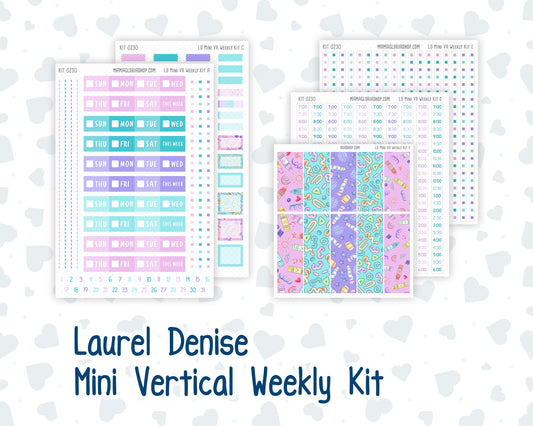 Kit 0230 - Laurel Denise Mini - Vertical - Weekly Kit - August - School Daze