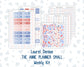 Kit 0273 - Laurel Denise The Anne Planner Small - Weekly Kit - July - Americana In Bloom