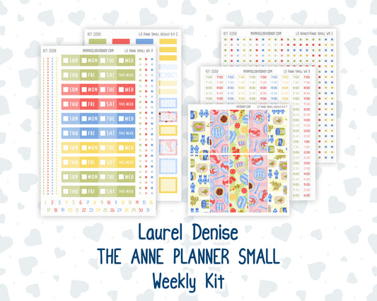 Kit 0269 - Laurel Denise The Anne Planner Small - Weekly Kit - June - Dolce Mare