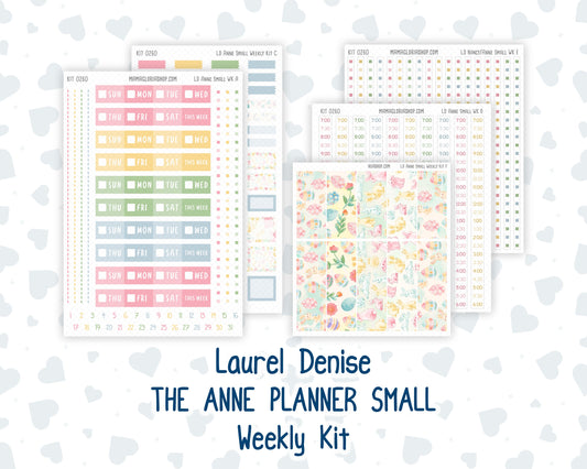 Kit 0260 - Laurel Denise The Anne Planner Small - Weekly Kit - April - Pastel Egg Hunt