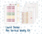 Kit 0232 - Laurel Denise Mini - Vertical - Weekly Kit - September - Heirloom Garden