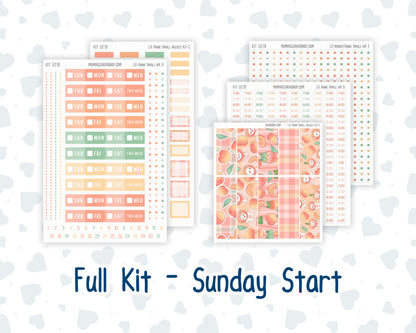 Kit 0278 - Laurel Denise The Anne Planner Small - Weekly Kit - August - Oops, All Peaches