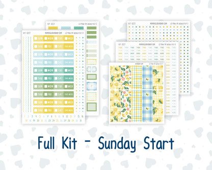 Kit 0227 - Laurel Denise Mini - Vertical - Weekly Kit - July - Lemon Grove