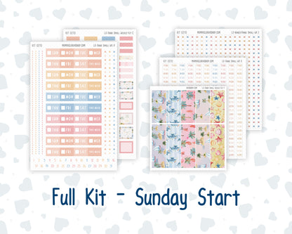 Kit 0270 - Laurel Denise The Anne Planner Small - Weekly Kit - June - Beachside Bliss