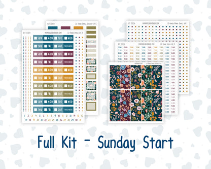 Kit 0304 - Laurel Denise The Anne Planner Small - Weekly Kit - November - Autumn In Bloom