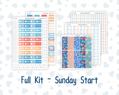 Kit 0268 - Laurel Denise The Anne Planner Small - Weekly Kit - June - Sea Sweeties