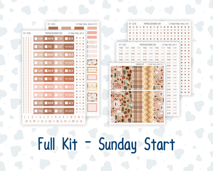 Kit 0296 - Laurel Denise The Anne Planner Small - Weekly Kit - September - Coffee Break