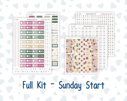 Kit 0307 - Laurel Denise The Anne Planner Small - Weekly Kit - December - Velvet Hearth