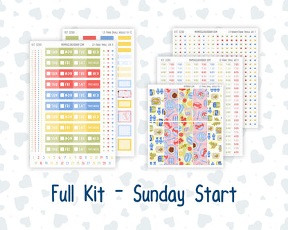 Kit 0269 - Laurel Denise The Anne Planner Small - Weekly Kit - June - Dolce Mare