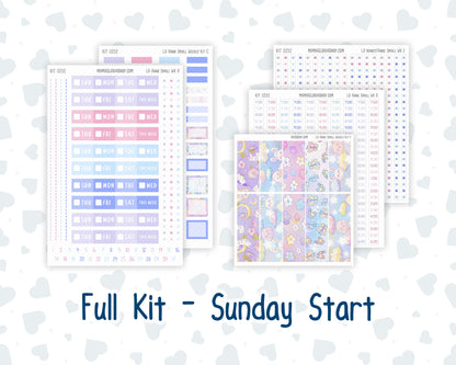 Kit 0252 - Laurel Denise The Anne Planner Small - Weekly Kit - February - Tokyo Candy Cloud