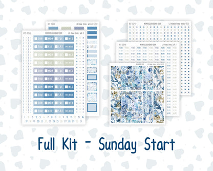 Kit 0249 - Laurel Denise The Anne Planner Small - Weekly Kit - January - Icy Lace