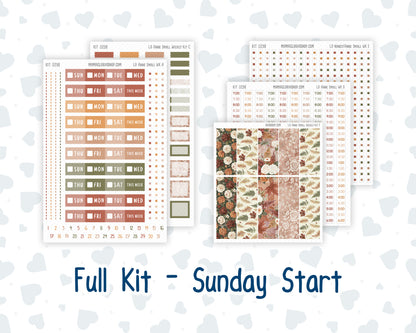 Kit 0298 - Laurel Denise The Anne Planner Small - Weekly Kit - October - Velvet Bloom