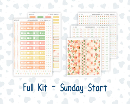 Kit 0228 - Laurel Denise Mini - Vertical - Weekly Kit - August - Just Peachy