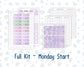 Kit 0263 - Laurel Denise The Anne Planner Small - Weekly Kit - April - Lavender Drift