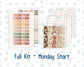 Kit 0298 - Laurel Denise The Anne Planner Small - Weekly Kit - October - Velvet Bloom