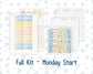 Kit 0265 - Laurel Denise The Anne Planner Small - Weekly Kit - May - Honeybee Sky