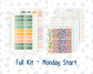 Kit 0226 - Laurel Denise Mini - Vertical - Weekly Kit - July - Tropical Whimsy