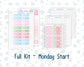 Kit 0262 - Laurel Denise The Anne Planner Small - Weekly Kit - April - Spring Puffs