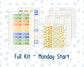 Kit 0229 - Laurel Denise Mini - Vertical - Weekly Kit - August - Golden Faces