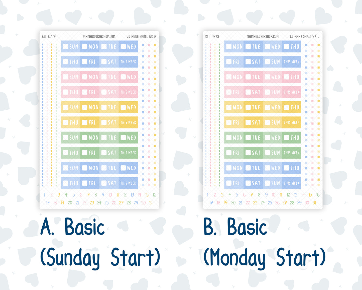 Kit 0279 - Laurel Denise The Anne Planner Small - Weekly Kit - August - Not Ready For School