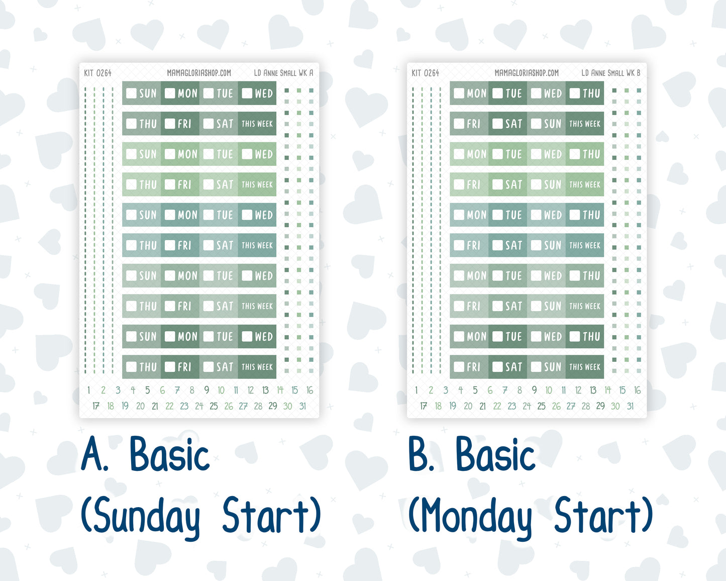 Kit 0264 - Laurel Denise The Anne Planner Small - Weekly Kit - May - Spring Walk