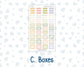 Kit 0280 - Laurel Denise The Anne Planner Small - Weekly Kit - Half Past Six In August