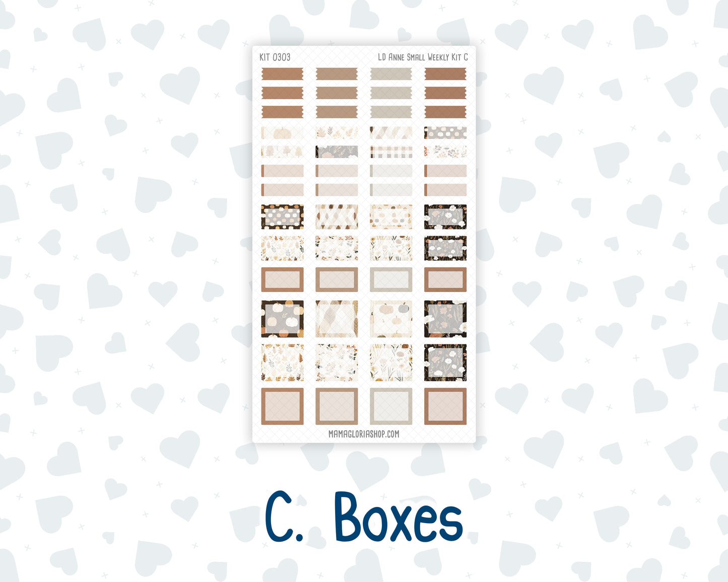 Kit 0303 - Laurel Denise The Anne Planner Small - Weekly Kit - November - Into The Woods