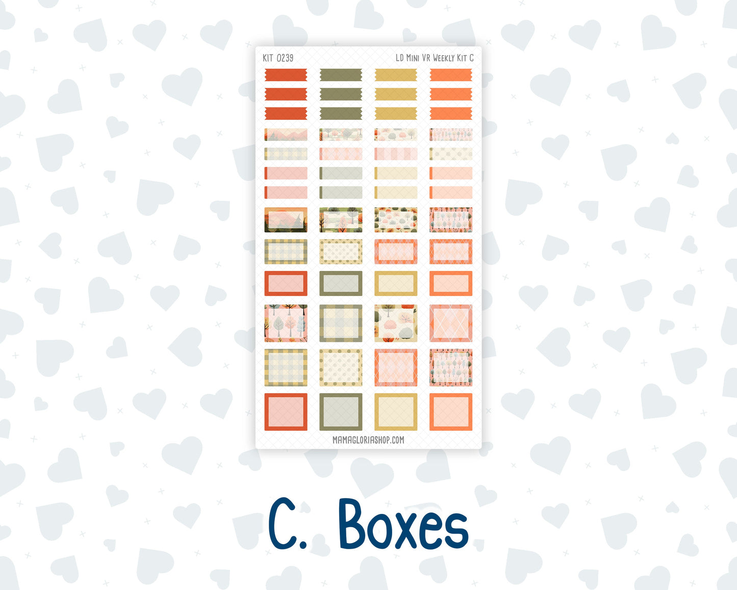 Kit 0239 - Laurel Denise Mini - Vertical - Weekly Kit - October - October Stroll