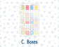 Kit 0269 - Laurel Denise The Anne Planner Small - Weekly Kit - June - Dolce Mare