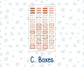 Kit 0296 - Laurel Denise The Anne Planner Small - Weekly Kit - September - Coffee Break