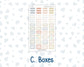 Kit 0261 - Laurel Denise The Anne Planner Small - Weekly Kit - April - Llama Spring