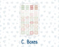 Kit 0244 - Laurel Denise Mini - Vertical - Weekly Kit - December - Santas Village