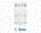 Kit 0245 - Laurel Denise Mini - Vertical - Weekly Kit - December - Vintage Christmas
