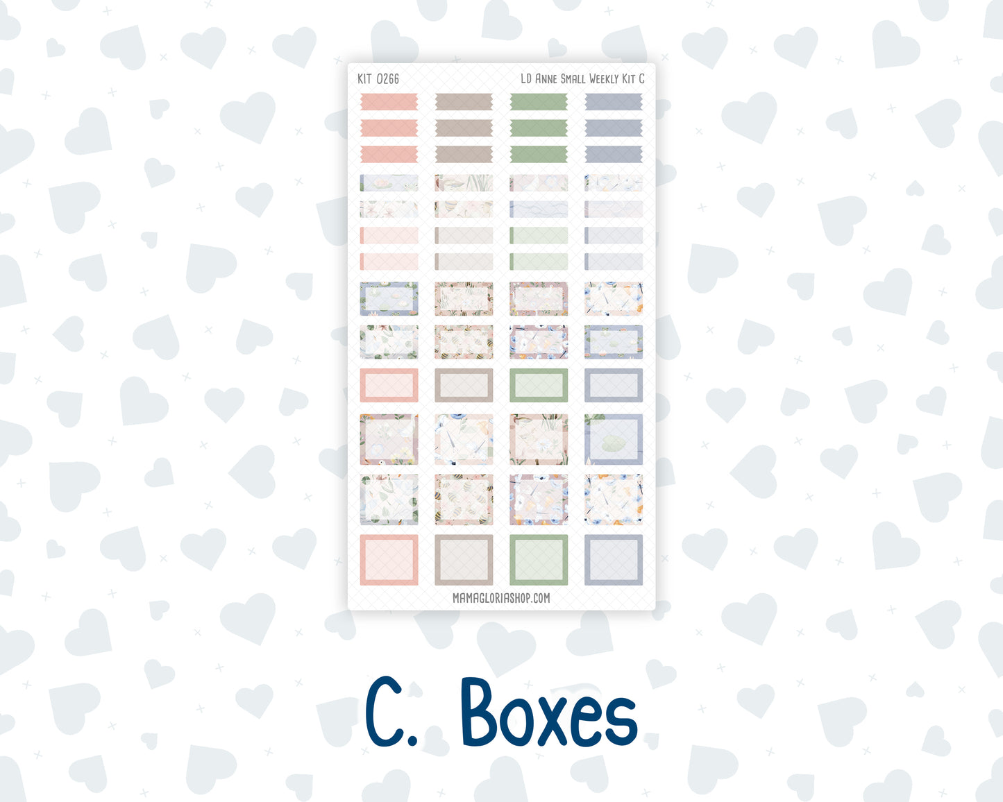 Kit 0266 - Laurel Denise The Anne Planner Small - Weekly Kit - May - Froggy Lake Picnic